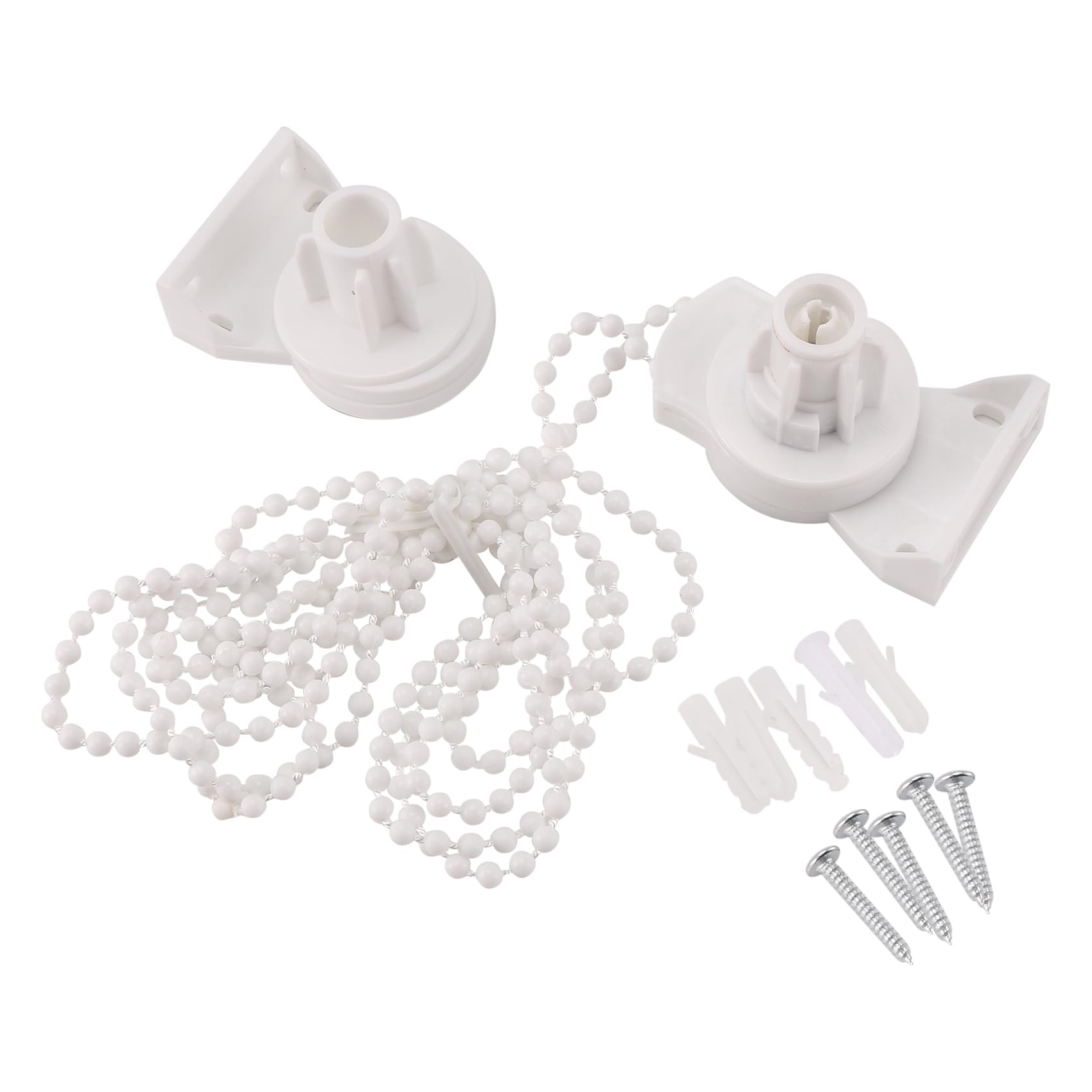 detee Roller Blind Fittings Kit, Roller Blinds Brackets with Beaded Chain, Curtain Roller Accessories for Replacement