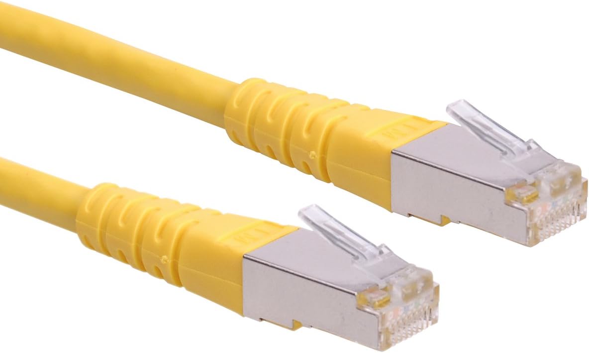 Roline 21150825 1.5 m S/FTP Cat 6 Ethernet Network LAN Cable with RJ45 Connector - Yellow