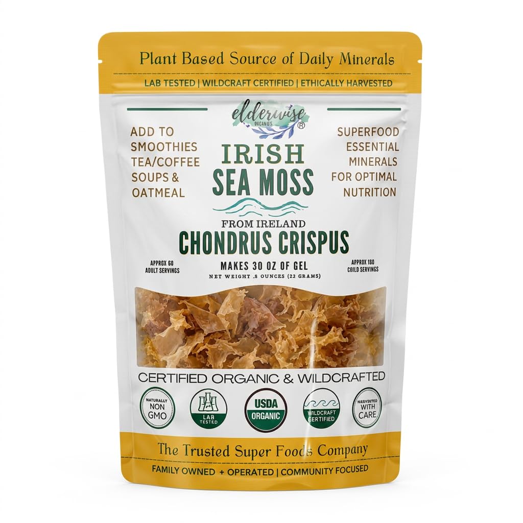 Amazon.com: Irish Sea Moss, Wildcrafted, Organic Raw Chondrus