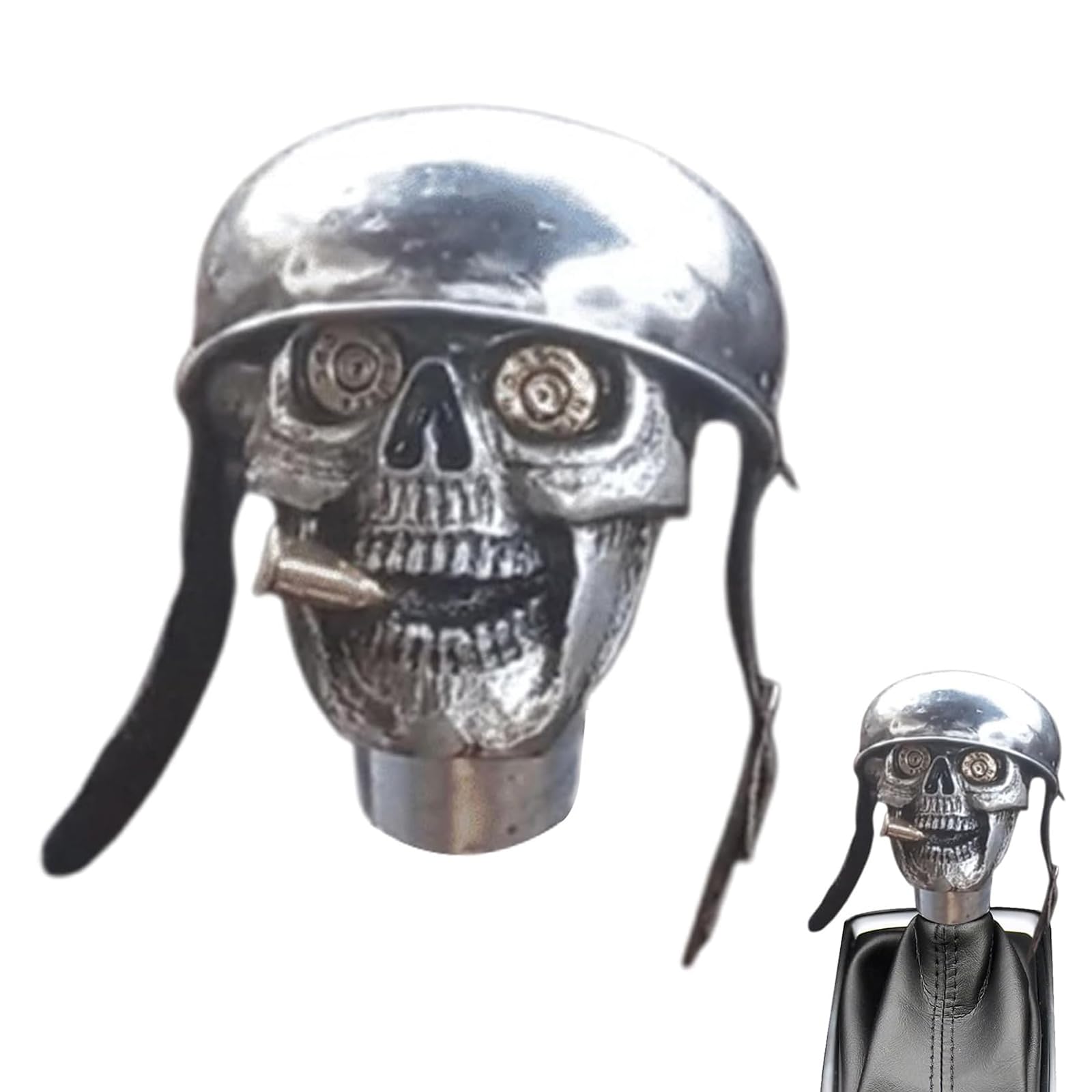 Hdoytxxm Skull Soldier Gear Shifter Knob With Skeleton Design Suitable For Most Vehicle Enhances Driving Long Term Use Manual Transmission Knob