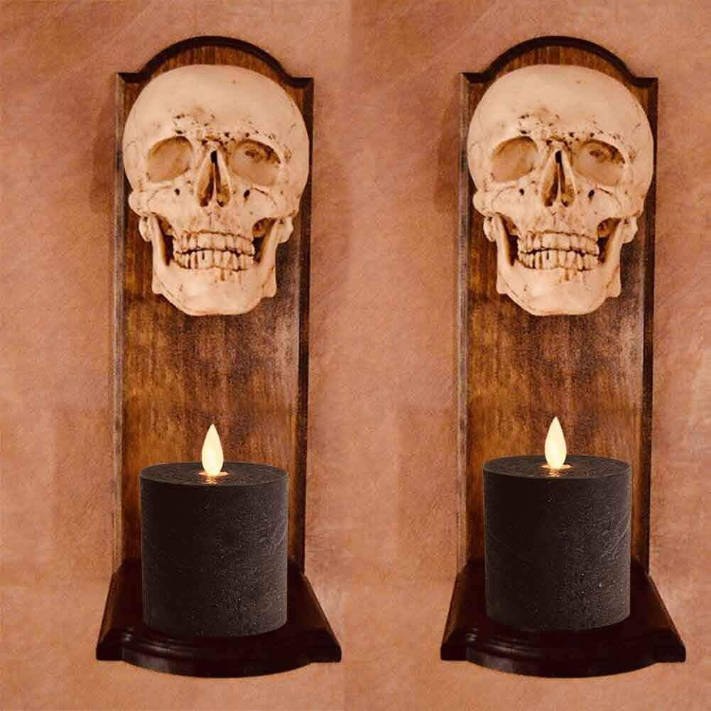 Only-us Black Flameless Candles Set of 3 (3x3 inch) Flickering LED Candles Battery Operated with Remote Control Timers for Fireplace Bedroom Livingroom Party Dimmable Pillars Flat top : Home & Kitchen