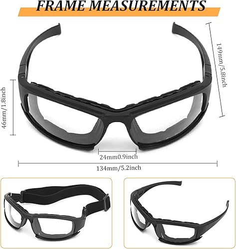 Miniatura 6 de ALWAYSUV Gafas de seguridad para disparar, antivaho y resistentes a los arañazos y protección contra los rayos UV, gafas militares de protección