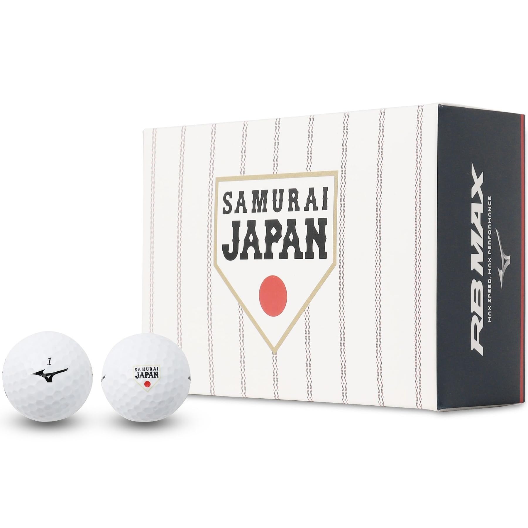Amazon.co.jp: MIZUNO(ミズノ) ゴルフ 侍JAPAN ゴルフボール RB MAX