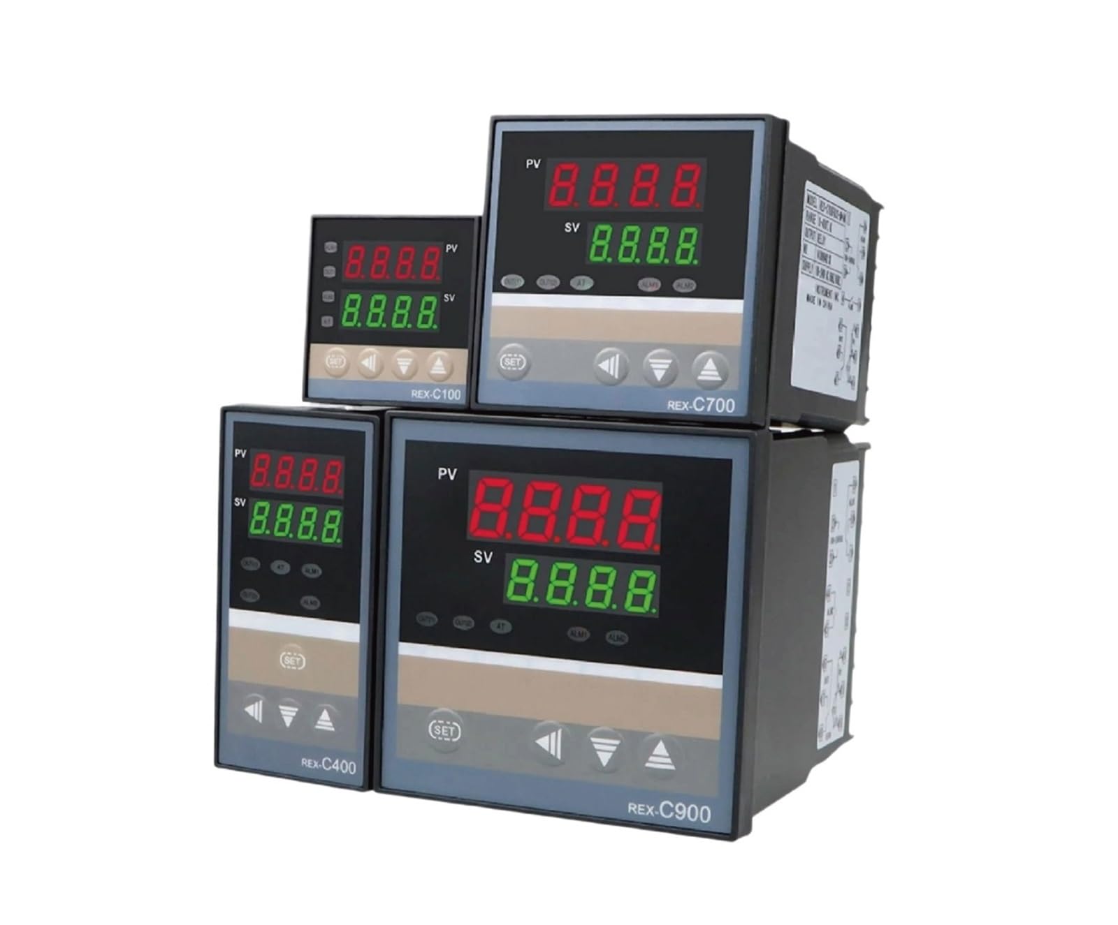 PID REX-C100 C400C700 C900 cyfrowy regulator temperatury z wyjściem SSR, 1 sztuka (C100 MDA)