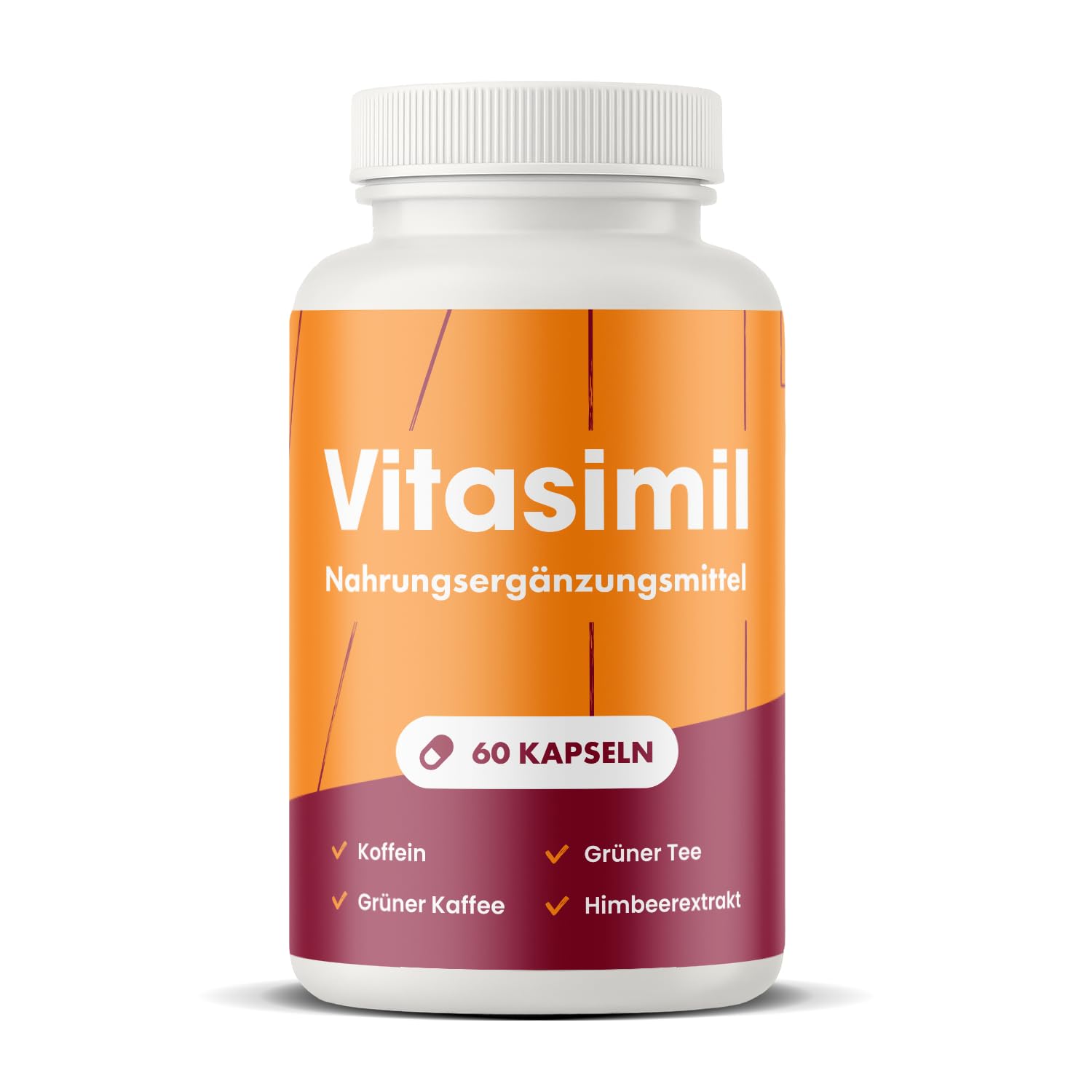 Nahrungsergänzungsmittel Mit Pflanzlichen Extrakten, Himbeerketon und Grüner Tee, 450mg