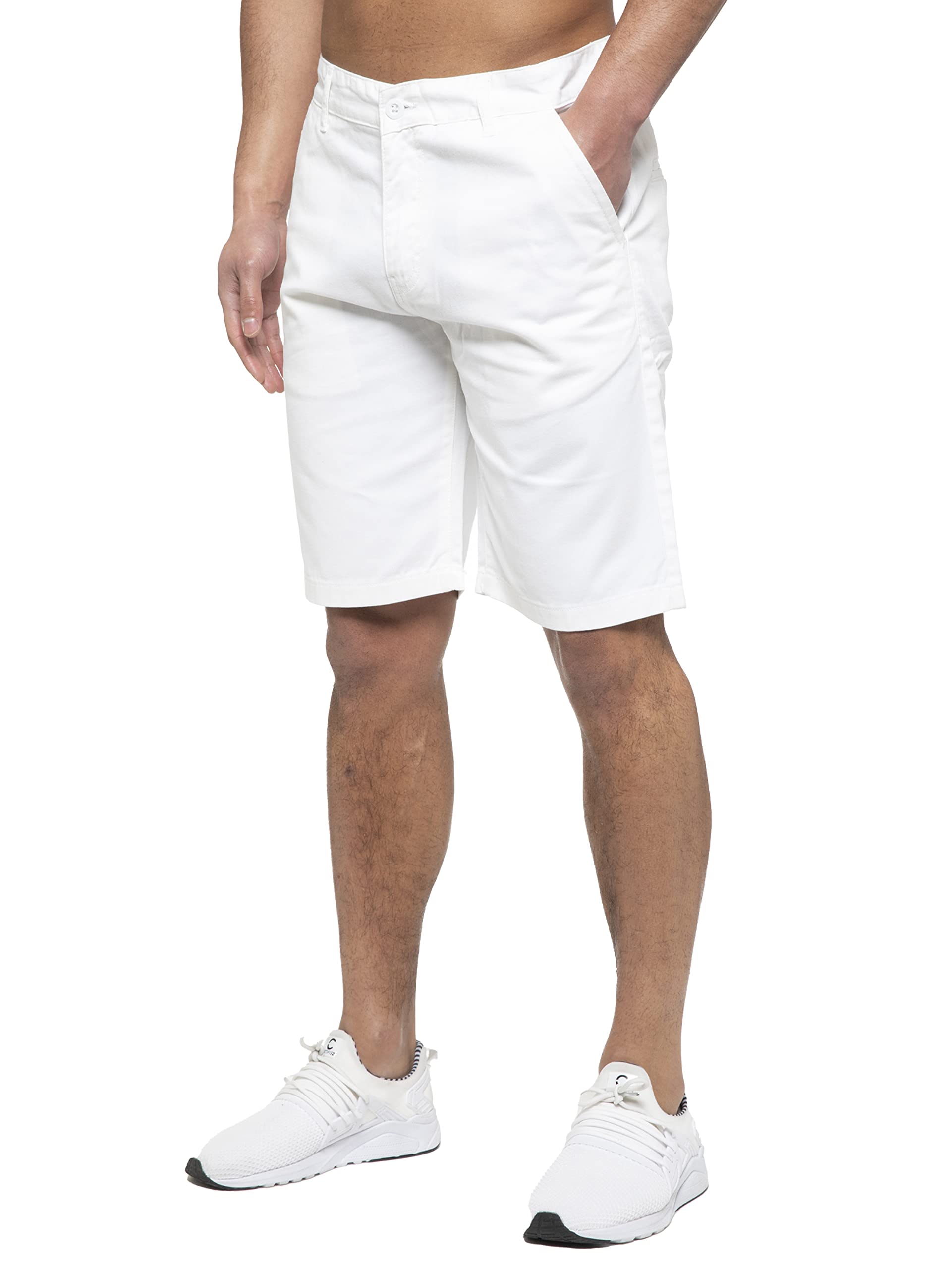 Mens Chino Shorts Cotton Regular Fit Summer Casual Smart Half Pants