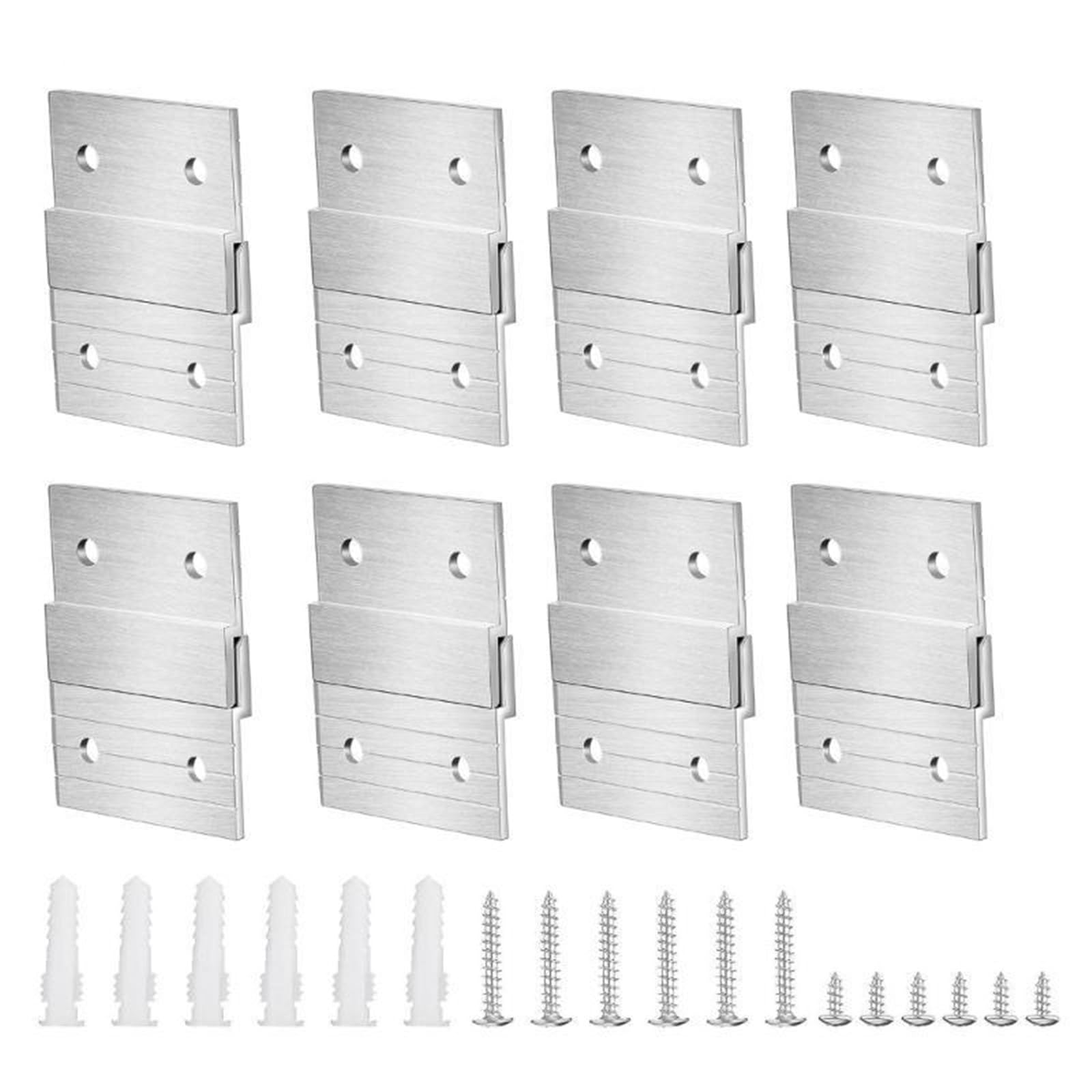 Huwoyg One Color Pack Of 2 Set Cleat Brackets Clear Picture Hanger For Versatile Wall Use For Hanging