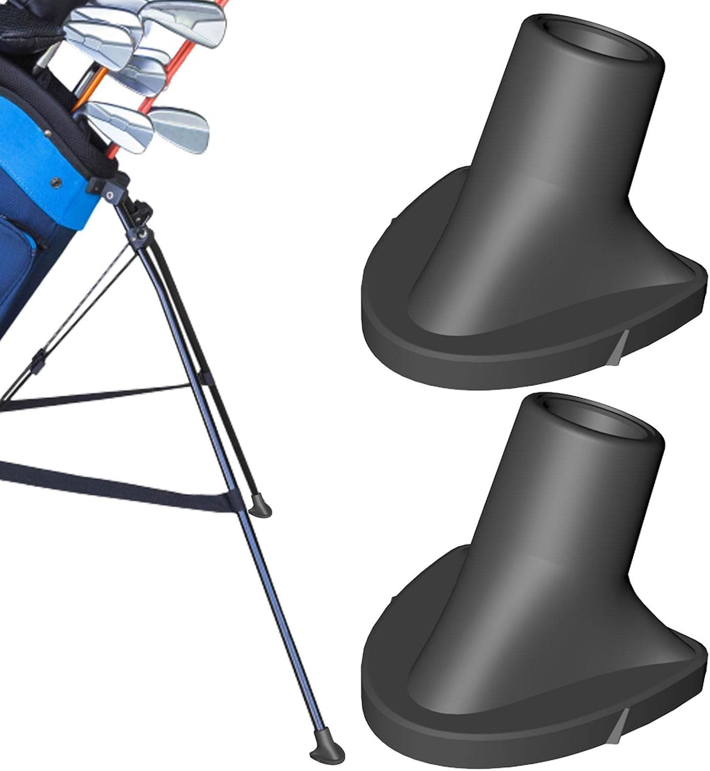 Firulab Golf Bag Feet Replacement, Golf Bag Stand Rubber Feet