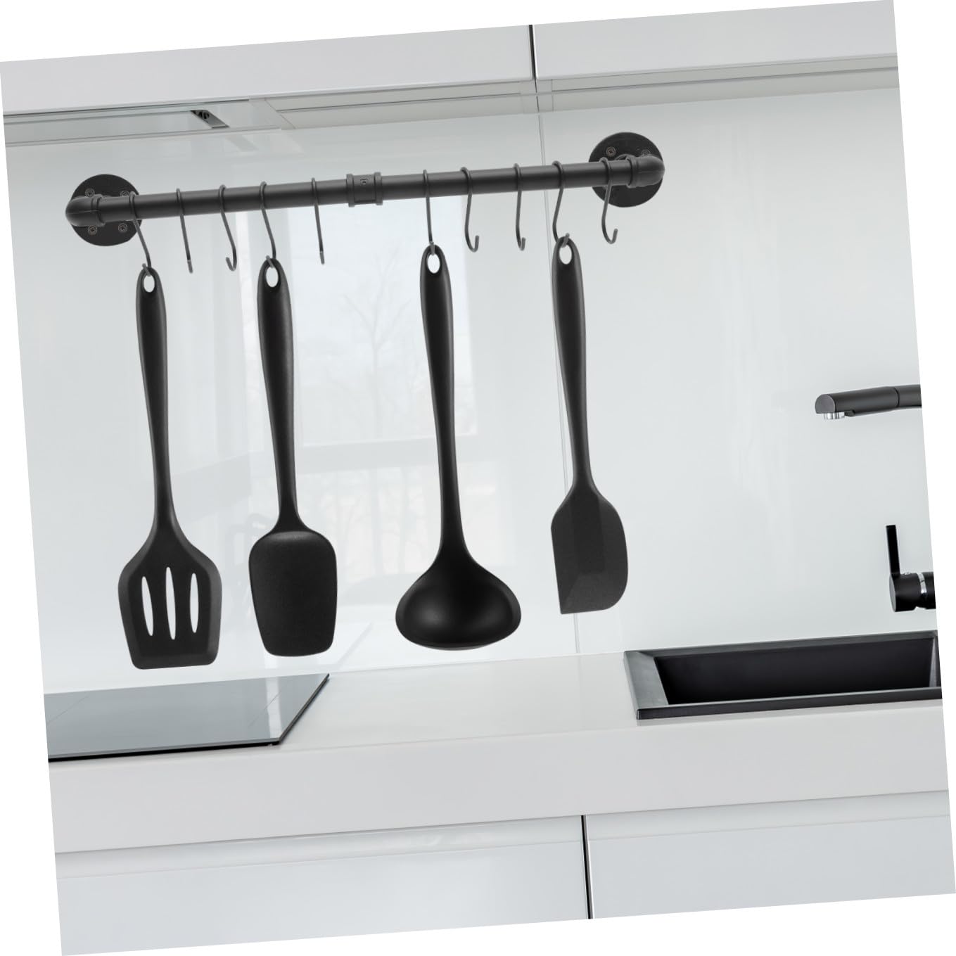 Cabilock Muraux En Métal Pour Casseroles Et Poêles Support Industriel Pour Ustensiles De Cuisine Facile À Installer