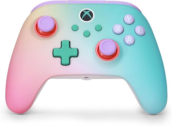 PowerA Advantage Wireless Controller for Xbox Series X|S - Beach Vibes, Officially Licensed, Hall Effects to prevent stick drift, Bluetooth Compatible, 1000Hz Polling Rate, Cloud Gaming Controller - 1