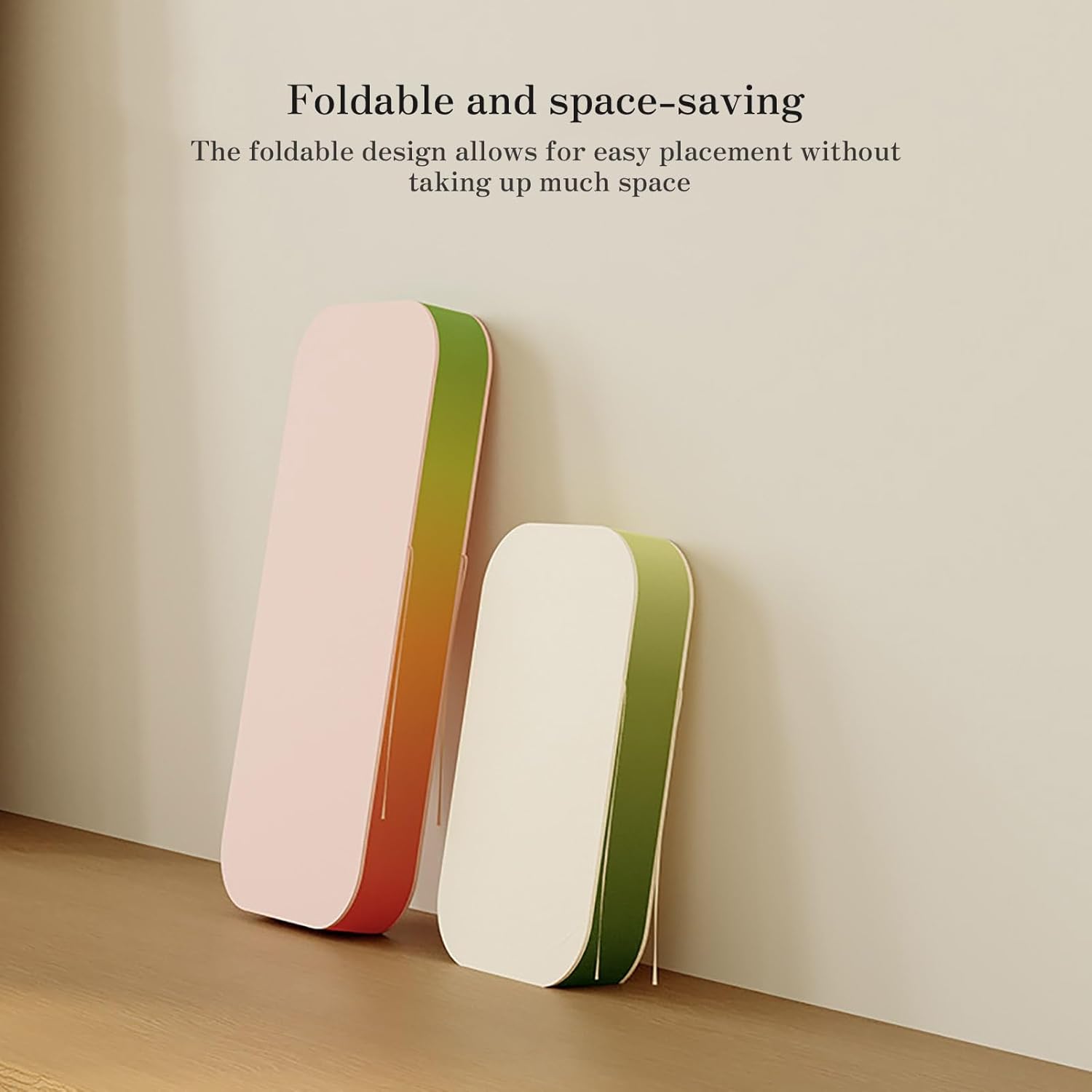 Round Folding Paper Stool, Honeycomb Craft Foot Stool with PU Cushion, Portable Paper Chair Space-Saving for Reception Room Living Room(Color D,Height 44cm)