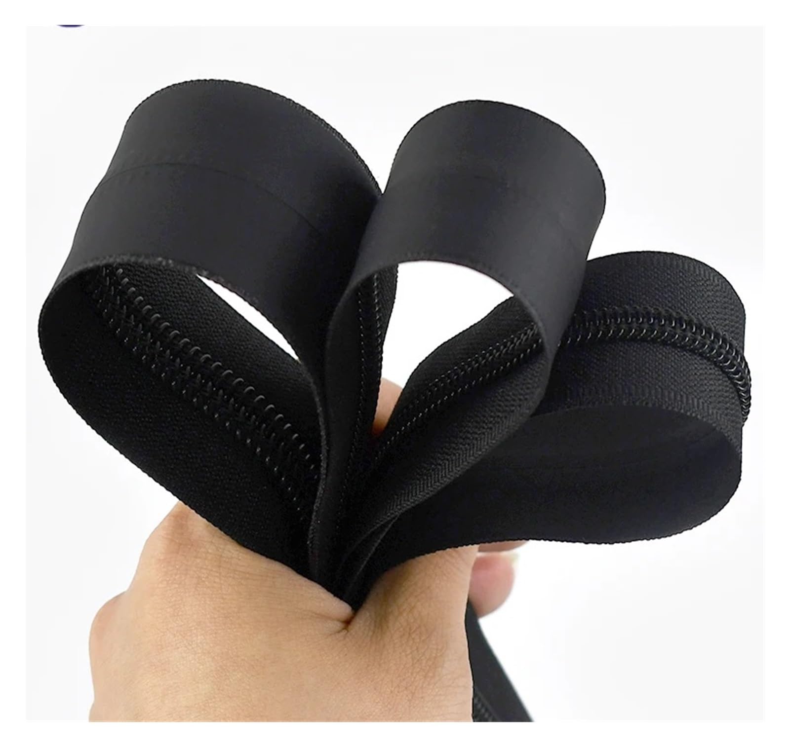 Metalowy zamek do kurtki, Niewidoczne zamki nylonowe, czarne, 28–40 mm, opakowanie 2 szt. 5 10 szt(Black-40mm,10M+10Pcs)