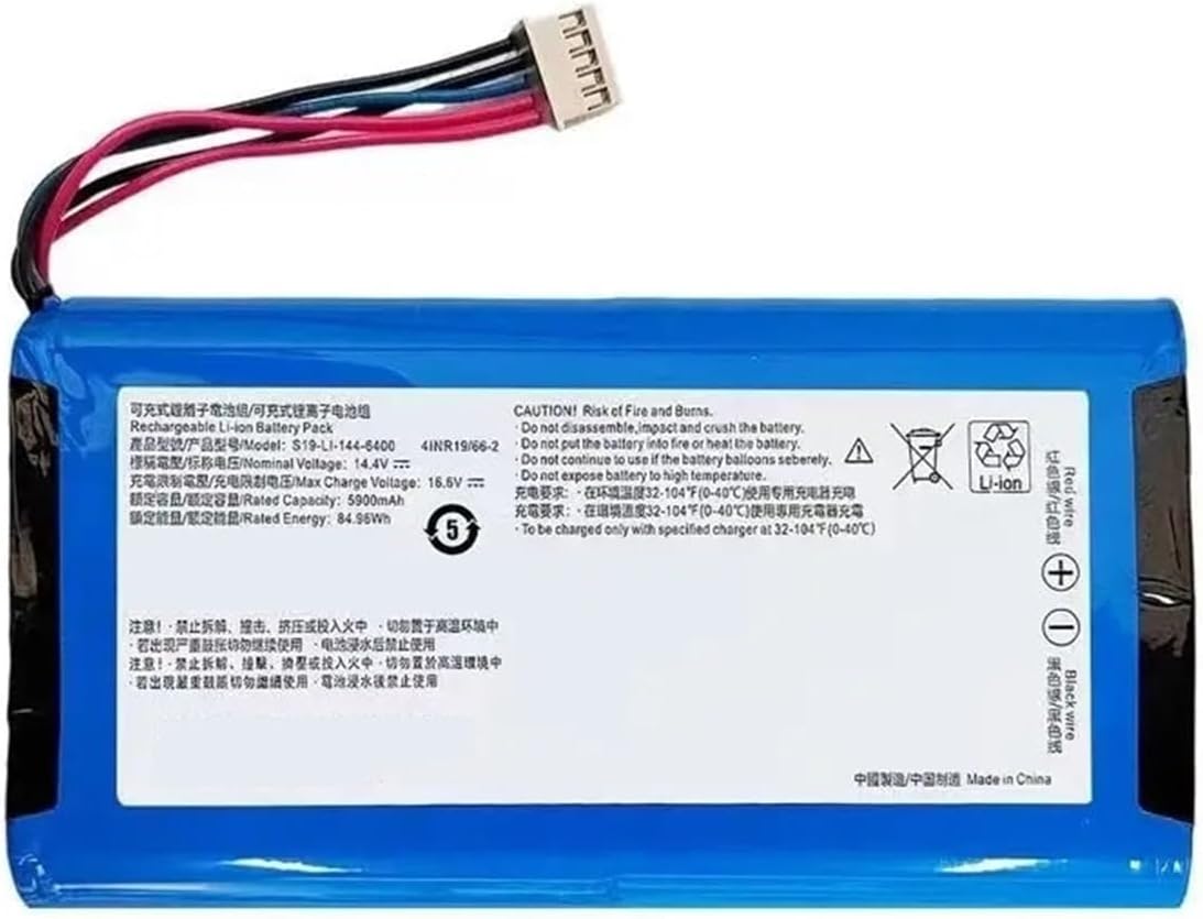 14.4V 5900mAh Vacuum Cleaner Replacement Battery,Compatible For DEEBOT X2, X2S, X5S, X5PRO, X5 PLUS, ULTRA