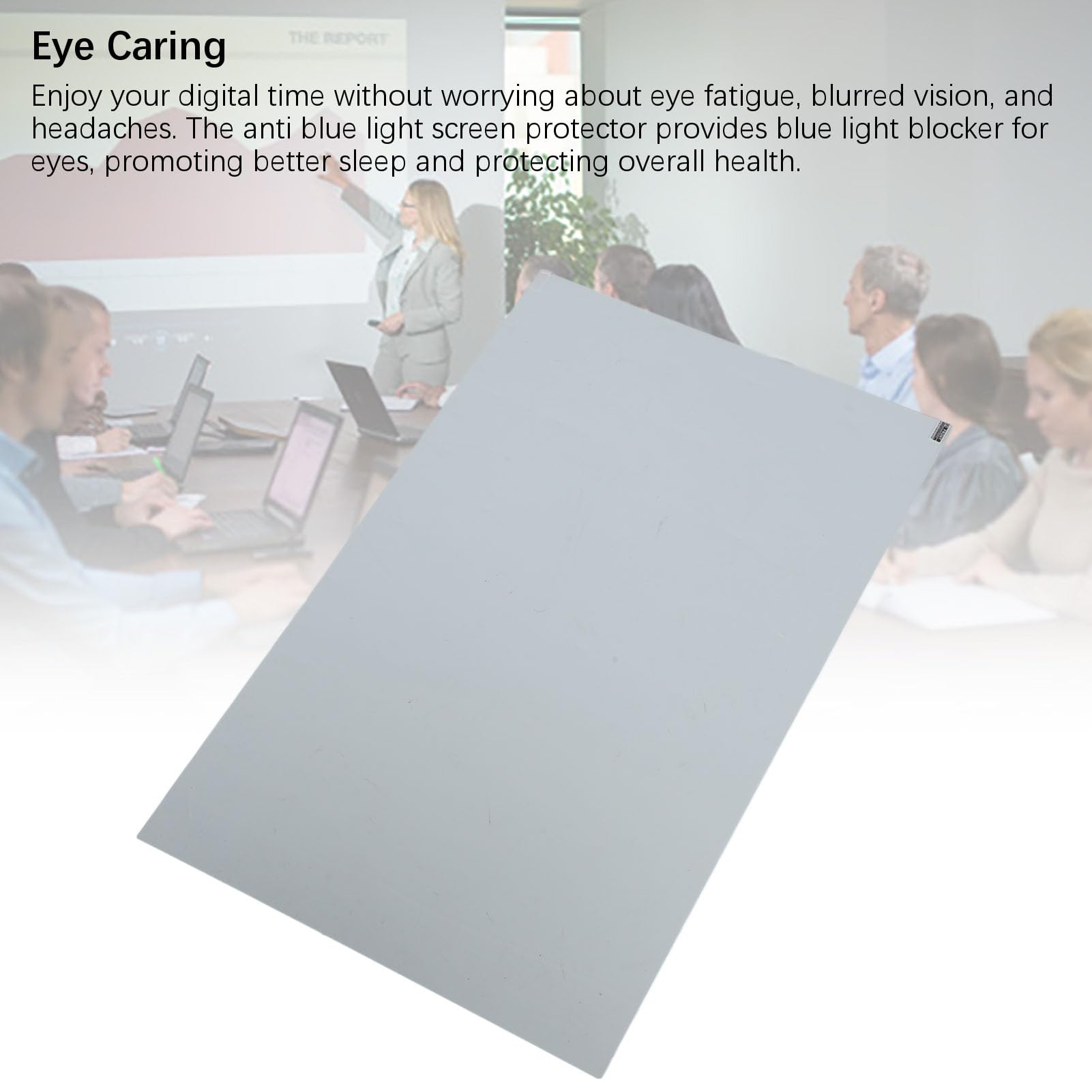 Pannello Filtro Anti-luce Blu da 27 Pollici, Pellicola Anti-, Resistente Ai Raggi UV, per Impiegati