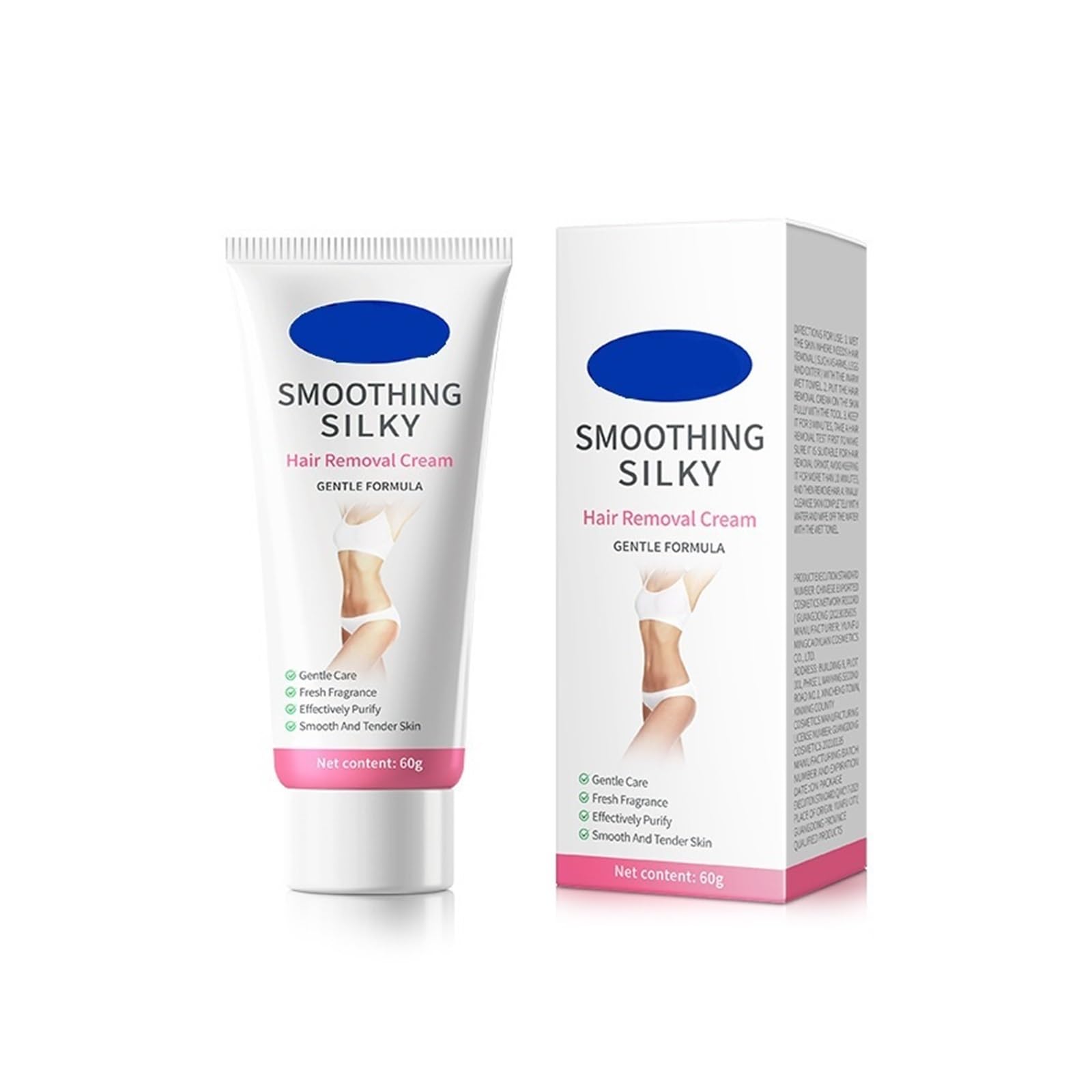 Delikatny krem ​​do depilacji 60g, szybko usuwa owłosienie pod pachami i na nogach, nie podrażnia skóry, wygodny w domu(3pcs)