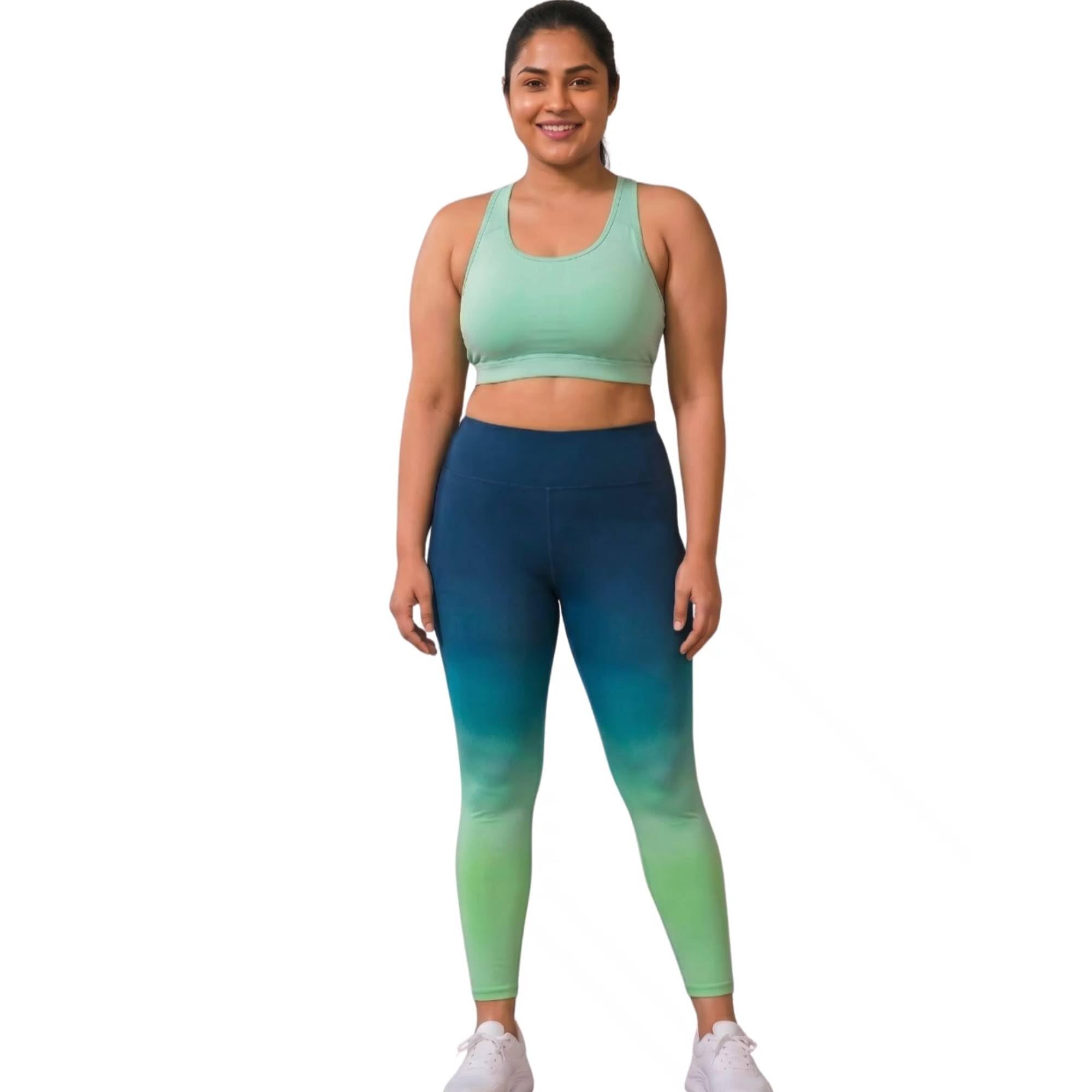 eleg & stilance Women Ombre High Waist Legging, Stretchable Yoga Tights, Activewear Pants for Gym, Running & Fitness-picture-13