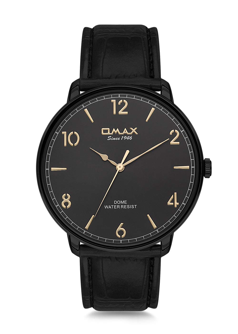 OMAX Analog Black Dial Men’s Watch with Golden Index - DC001M22Y (B07MQ8B4N3) Amazon Price History, Amazon Price Tracker