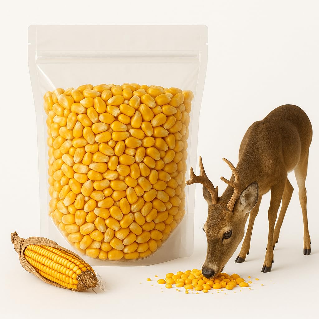 Sky Ecommerce Crazy Nuts | Non GMO Whole Dried Corn Kernels, 10lb | Vacuum Sealed, Deer Feed Corn for Deer Food
