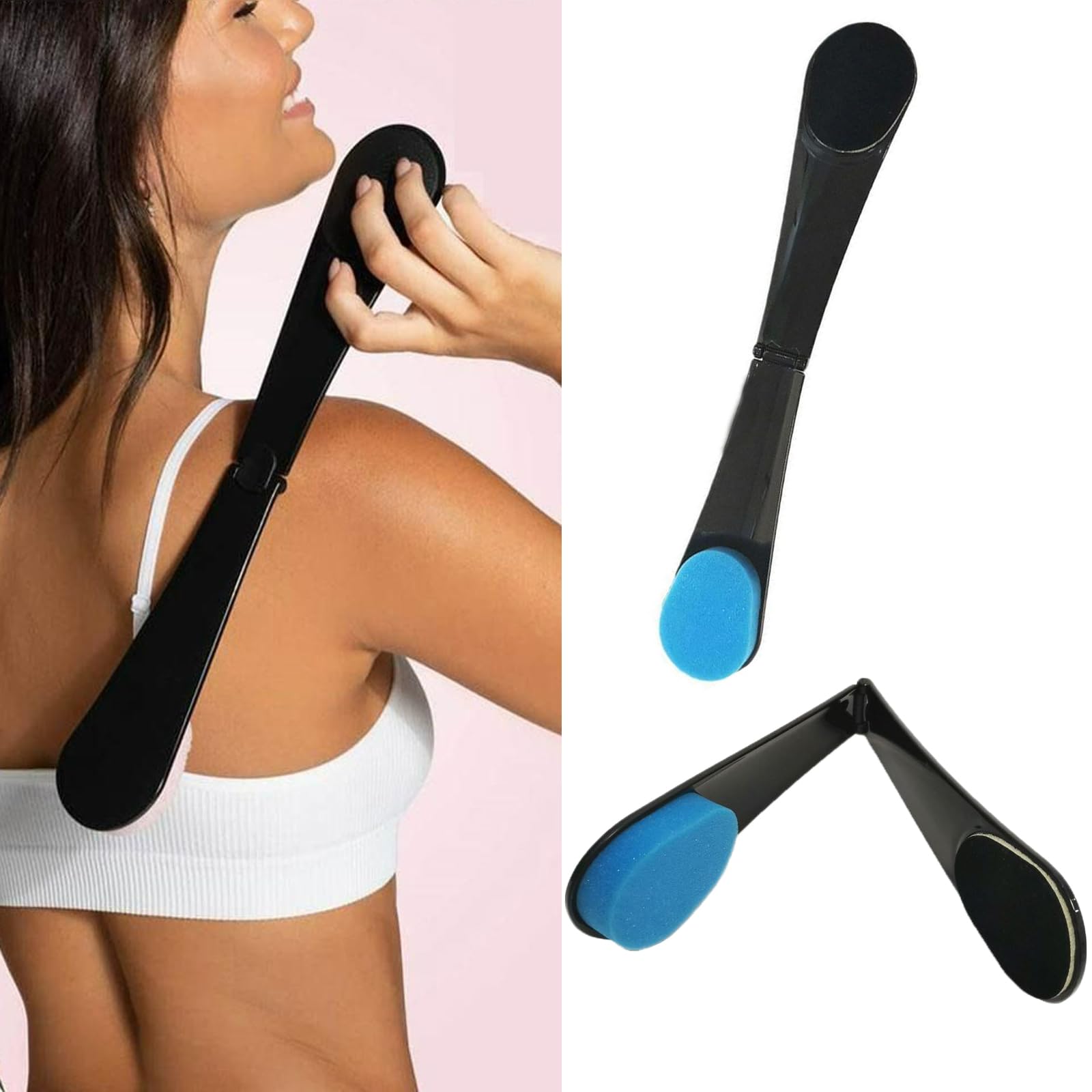 2PCS Self Tanning Back Applicator Lotion Applicator for Back Tanner Sun Cream Applicator Self Tan Back Applicator Reusable Application Tool for Tanning Lotion Mousse - Image 4