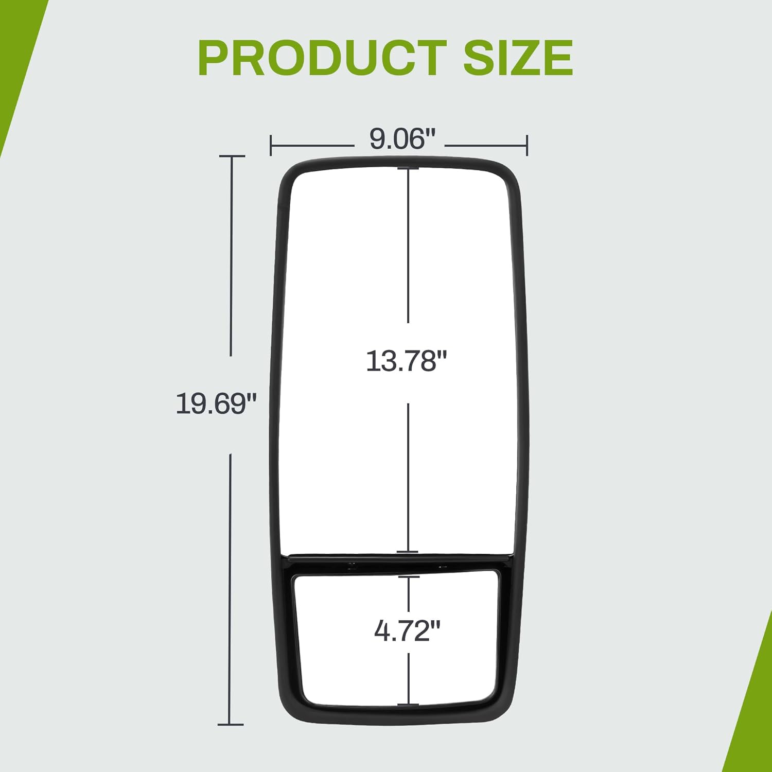 AUTOSAVER88 Right Passenger Side Mirror Door Mirror Compatible With 2008-2023 ISUZU NPR NPR-HD NQR NRR Chevy GMC W3500 W4500 W5500 Truck 4HK1 4JJ1 5.2L 3.0L 6.0L, Manual Control Non-Heated Black