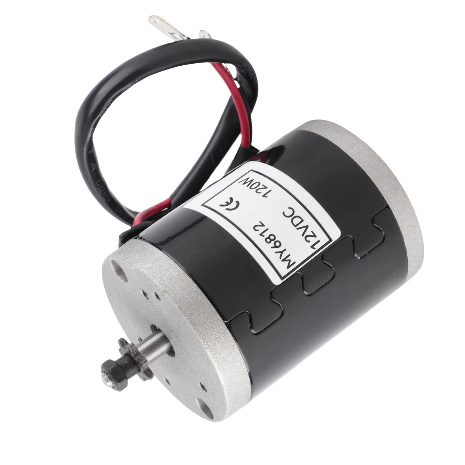 For My6812B 12 Motor, My6812 12V 120W High Speed Small Brush Motor With Belt Pulley Electric Scooter E Bike Accessory