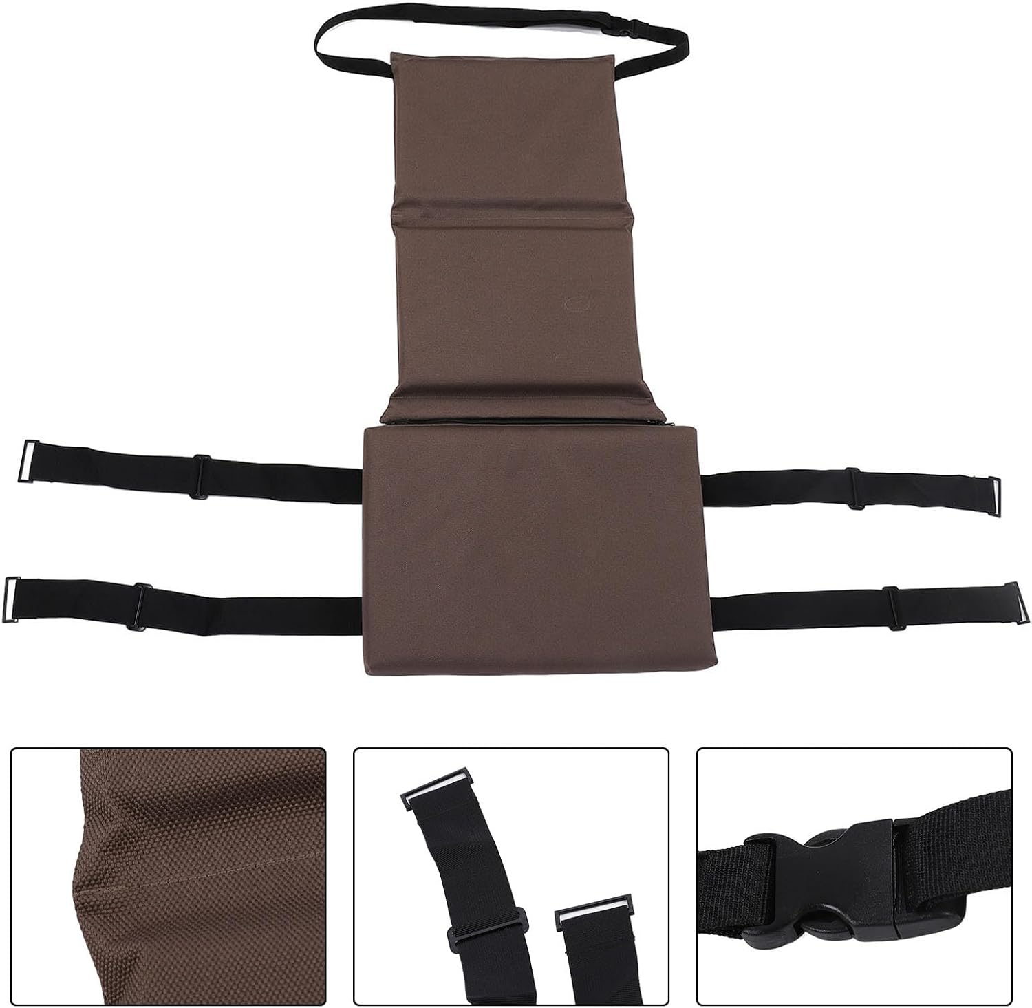 Tree Stand Replacement Seat, Hunting Blind Chair with Adjustable Oxford Cloth Cushion, Portable Outdoor Tree Chair for Hunting & Garden, Comfortable Durable Deer Hunting Accessories(Dark Khaki)