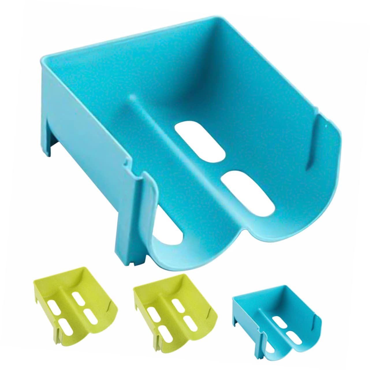 Garneck 4pcs Refrigerator Storage Racks Stackable Beverage Organizer for Beer Drinks Storage Containers for Kitchen Pantry Party Use