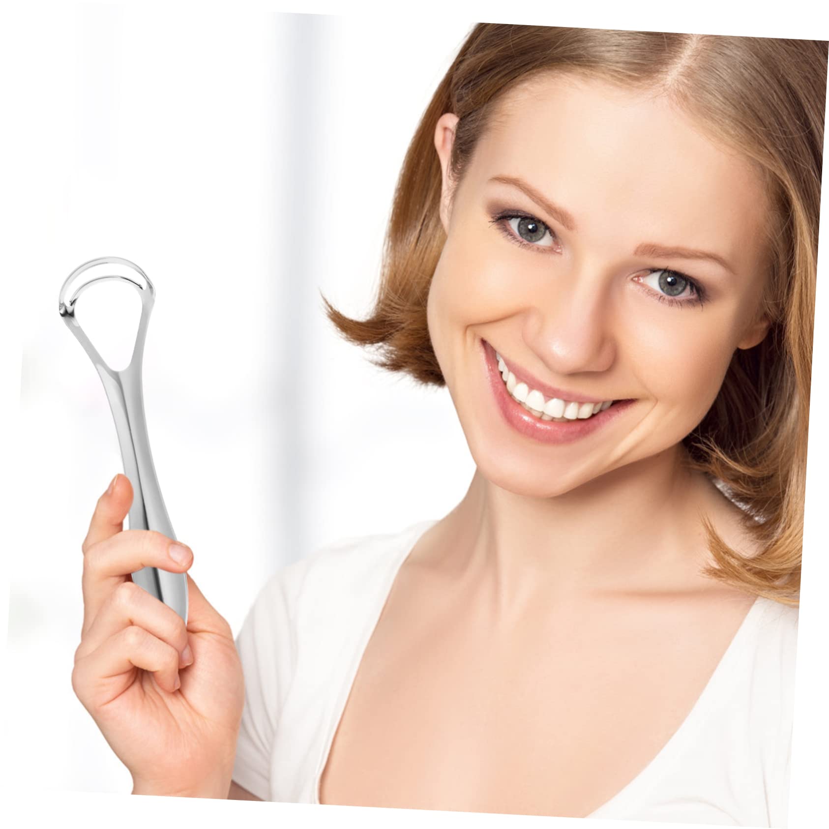 Didiseaon 8pezzi Raschietto Per Lingua Inossidabile Con Pulitore Per Utensile Per Orale