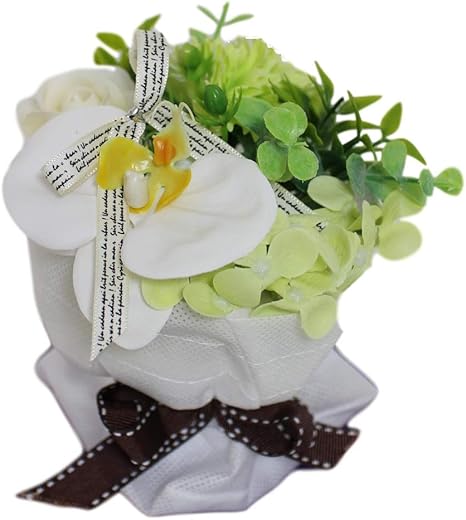 Amazon お供えに ソープフラワーミニブーケ ホワイトグリーン系 造花 カーネーション 胡蝶蘭 枯れない花 シャボンフラワー フレグランスフラワー 石けん素材 お彼岸 お盆 お参り お供え 仏様 造花 オンライン通販 Amazon お供えに ソープフラワーミニブーケ ホワイトグリーン系 造花 カーネーション 胡蝶蘭 枯れない花 シャボンフラワー フレグランスフラワー 石けん素材 お彼岸 お盆 お参り お供え 仏様 造花 オンライン通販