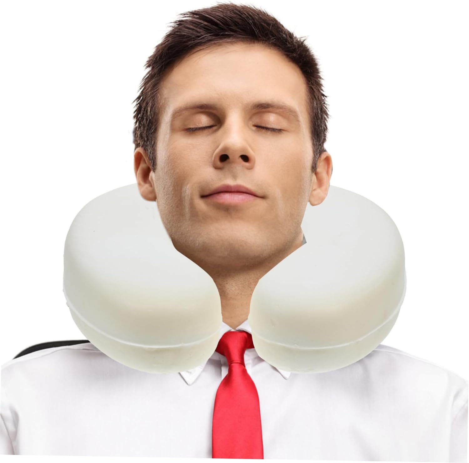 U Shaped Neck Support Pillow Face Cushion Memory Foam Travel Pillow for Neck Pain Relief