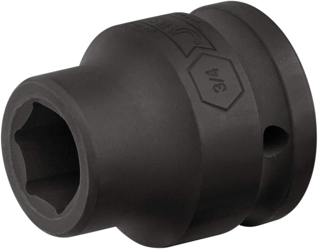 JETECH 3/4" Drive 3/4" Standard Impact Socket, 6-Point SAE Impact Socket, Heat-Treated Chrome Molybdenum (Cr-Mo) Alloy Steel, Heavy-Duty for Automotive & Industrial Applications