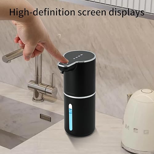 Miniatura 7 de Dispensador de jabón automático recargable, dispensador de jabón sin contacto ajustable de 4 niveles eléctricos, para cocina, baño, hotel,