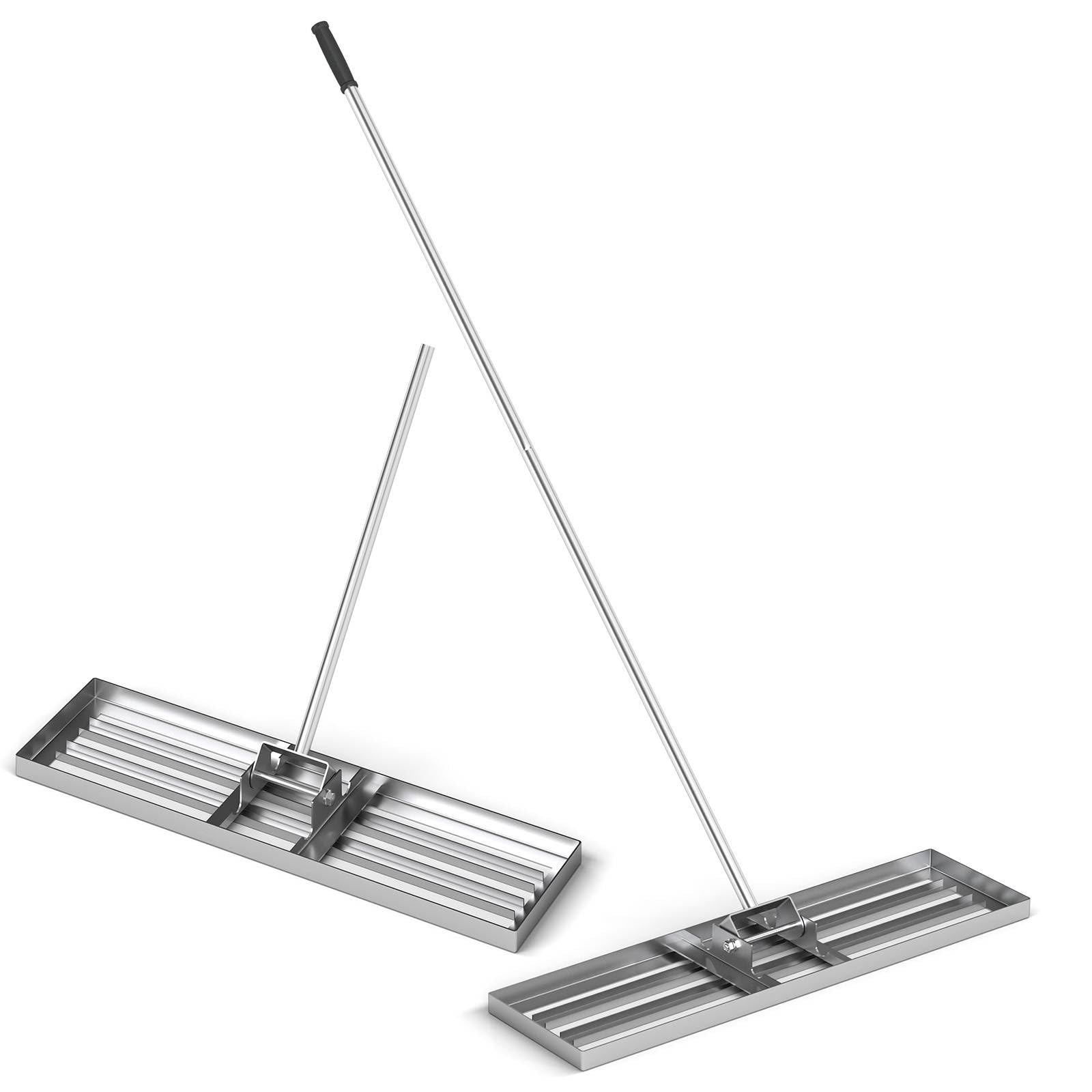Grabie wyrównujące trawnik ” x 10”, wytrzymałe metalowe narzędzie do wyrównywania trawnika z ergonomicznym, długim uchwytem o długości 77”, narzędzie do poziomowania trawnika, grabie do ogrodu, na d