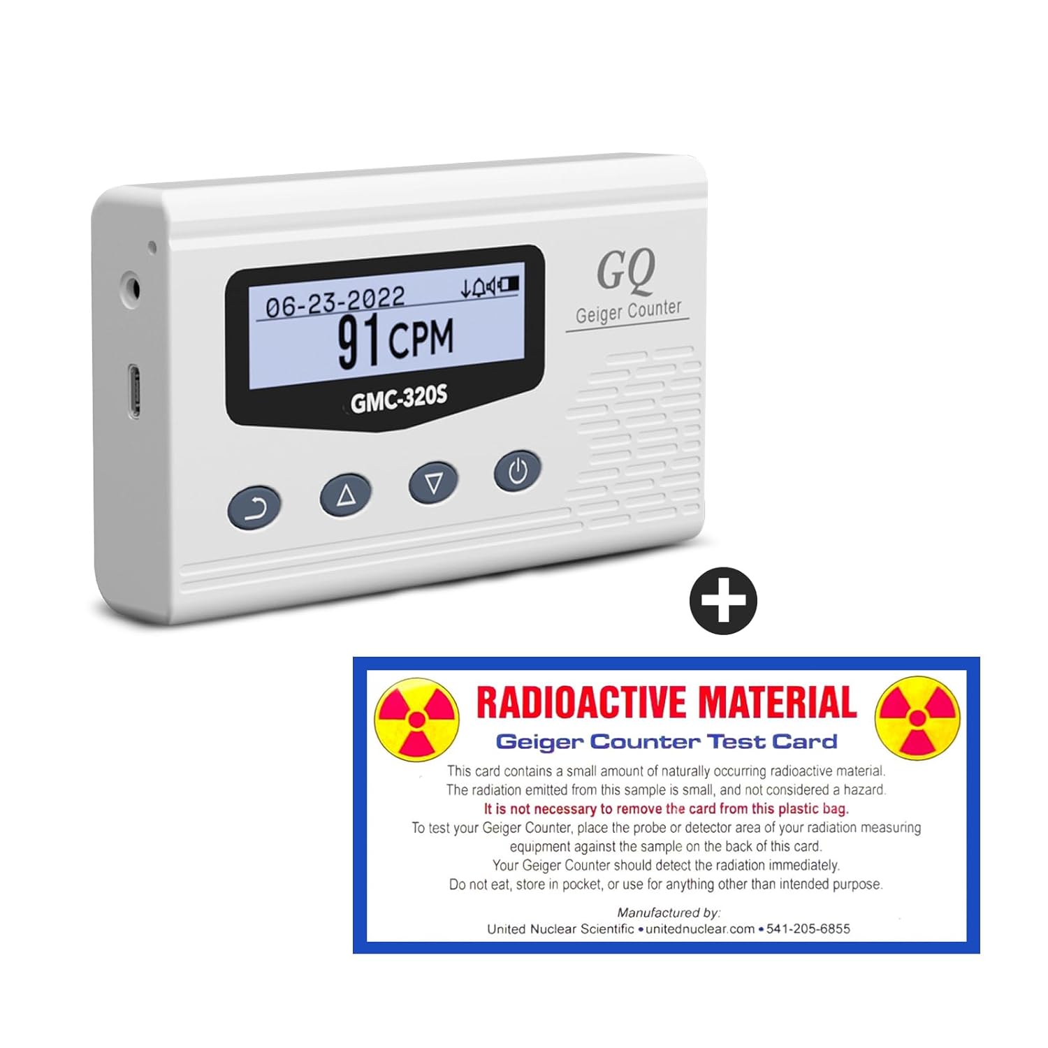 Bundle of 1 GQ GMC320S Geiger Counter Nuclear Radiation Detector