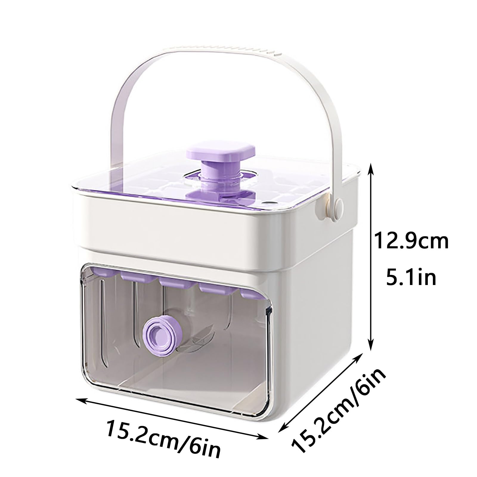 Molde Helado, Molde para Helados, 50 Cavidades | Con Pala, Fáciles de Desmoldar, Ideales para Reuniones, Fiestas y Picnics(Purple)