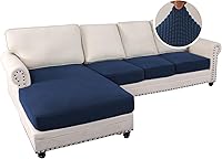 Vista 564 de H.VERSAILTEX 2025 New Sectional Couch Covers 8 Pieces Stretch Sofa Covers for Sectional Sofa Set Separate L Shaped Couch Cover for Both Left/Right