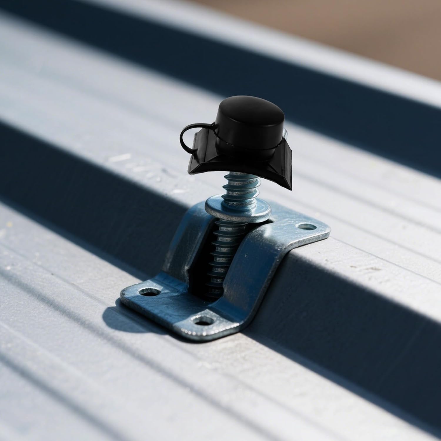 100pcs Black Plastic Waterproof Roof Screw Caps with Drill Tail Screw Installation, Enhanced Stability Tile Fitting End Caps for Outdoor Retrofitting Projects,