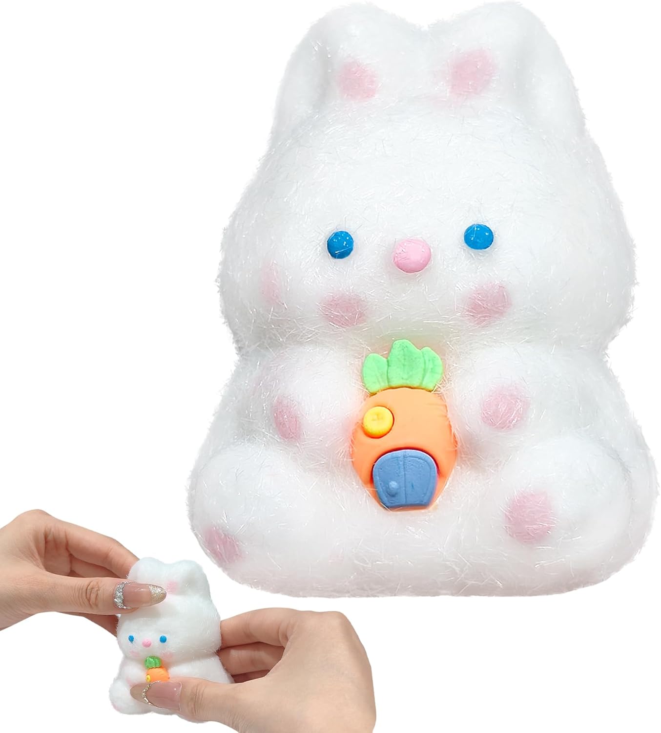 Taba Squishy Rabbit, Taba-Licious Rabbit Soft Animal Squishies Toys Stress Relief Fidget Toys Silicone Squeeze Toy foKids Adults