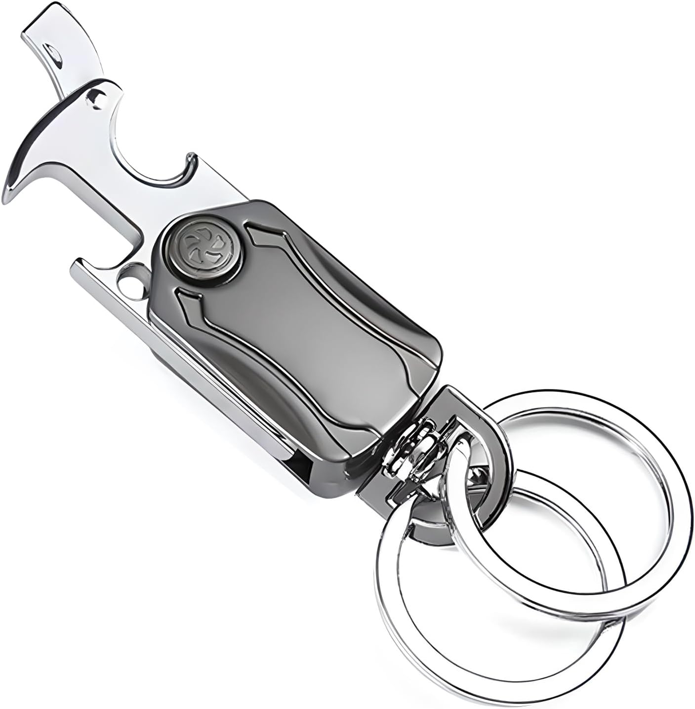 Key Holder for Keychain, Duty Belt Key Clip with Rings, Beer Bottle Opener, Phone Holder, Fidget Spinner for Men