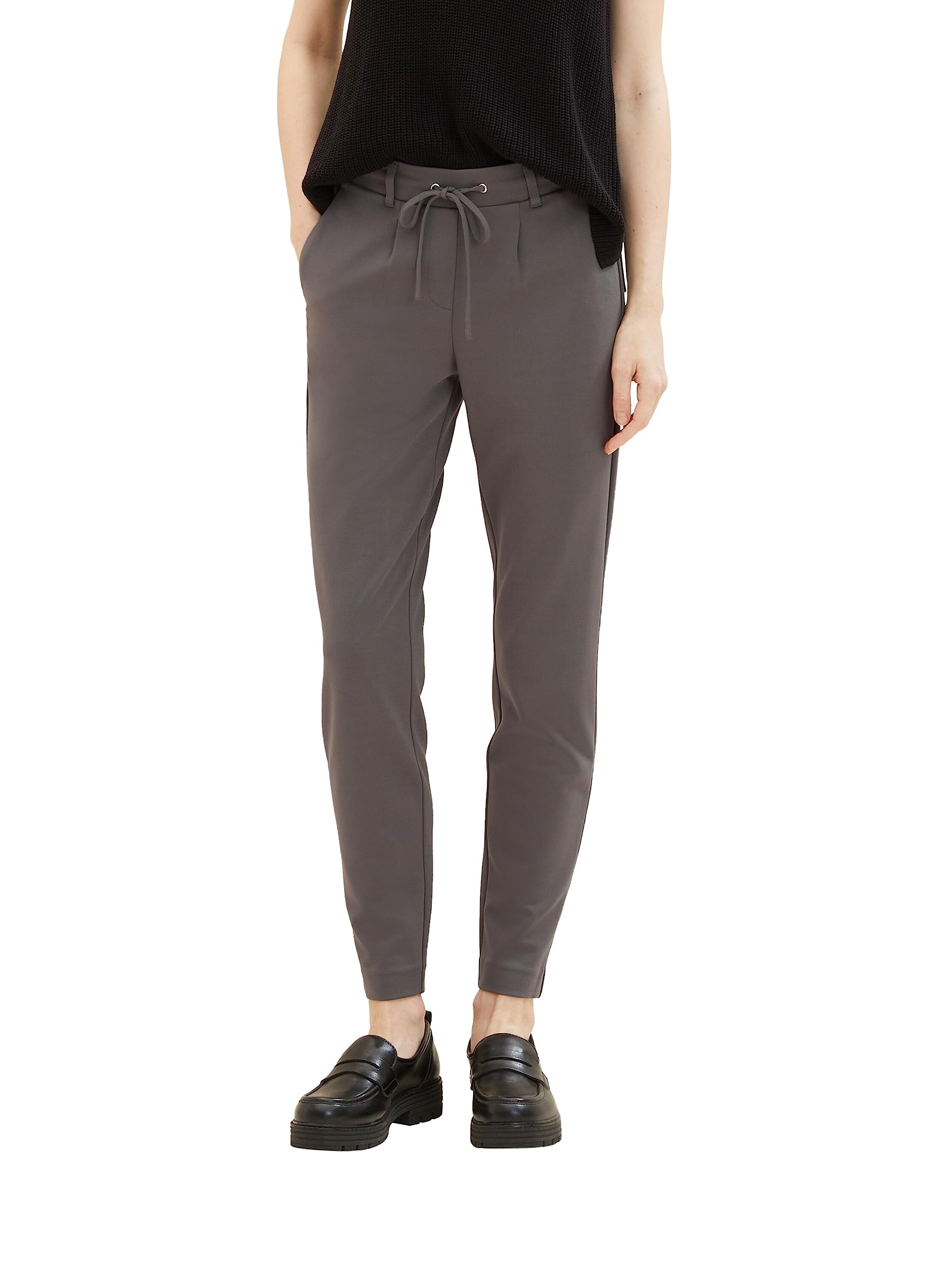 TOM TAILOR Damen Jersey Loose Fit Stoffhose
