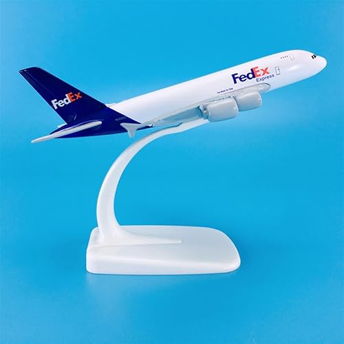 Miniatura 5 de MUZIZY Copia Avión Modelo 1500 5.5 in Producto terminadoAvión Modelo Aviones Airbus A380 para FedEx Express Plane Model Collection