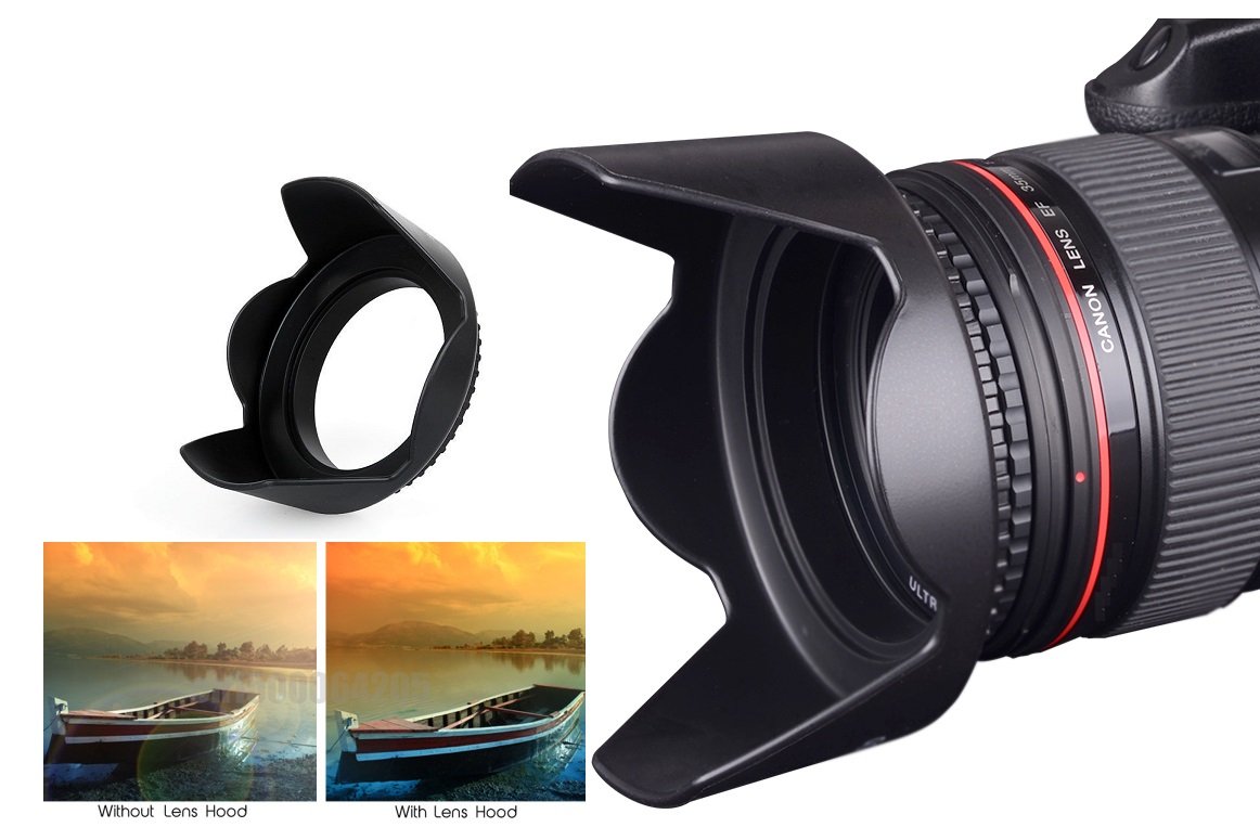 Amazon.com : Pro Hard Lens Hood with Collar Clamp for Canon XA55