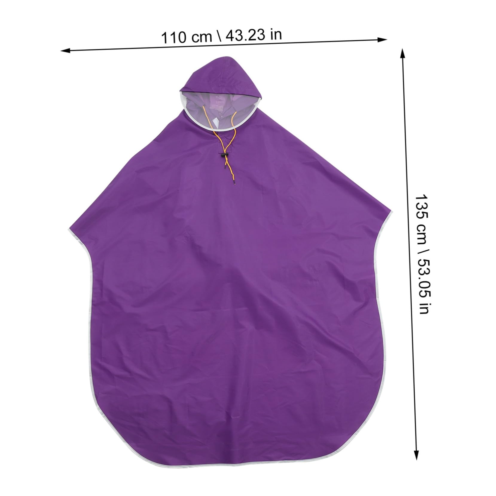 Baluue Poncho Antipioggia per Ciclismo e Antivento Copertura per Scooter e Mobilità Oxford e Pvc Design Unisex Unica per Pioggia e Emergenze