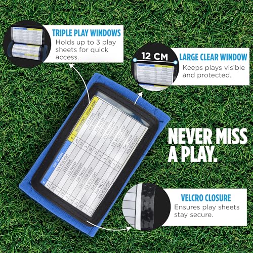 Image of Sports Unlimited Adult Triple Wrist Coach, Football Wristbands for Plays, Baseball Wristbands, QB Arm Bands