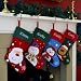 Always Personal Personalised Embroidered Christmas Xmas Hanging Stockings - Santa, Snowman, Reindeer or Penguin with Custom Name (Santa)