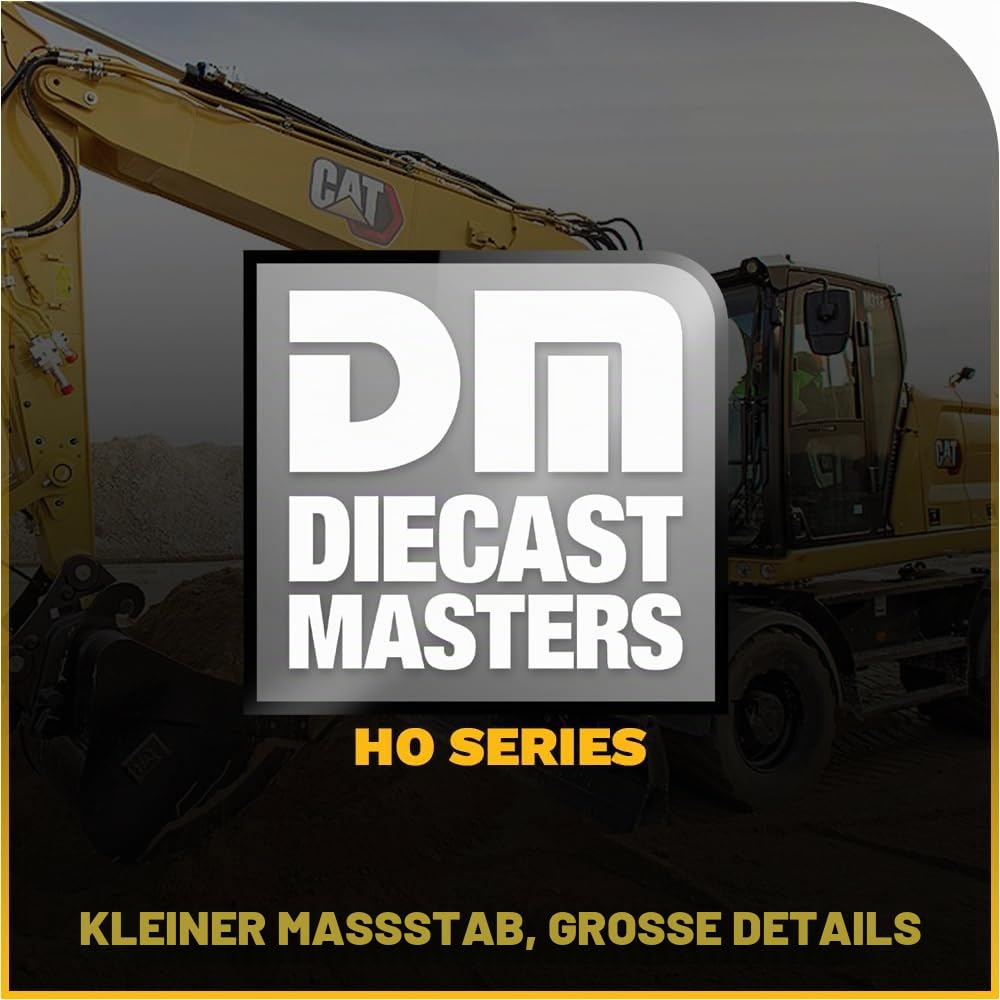 Diecast Masters 1:87 HO Scale Model Cat M318D Wheel Excavator, 85177 | Detailgetreues CAT Baufahrzeug in Metallbox, ca. 10,7 x 4,2 x 4,9 cm, ab 14 Jahren, für Sammler, 85177