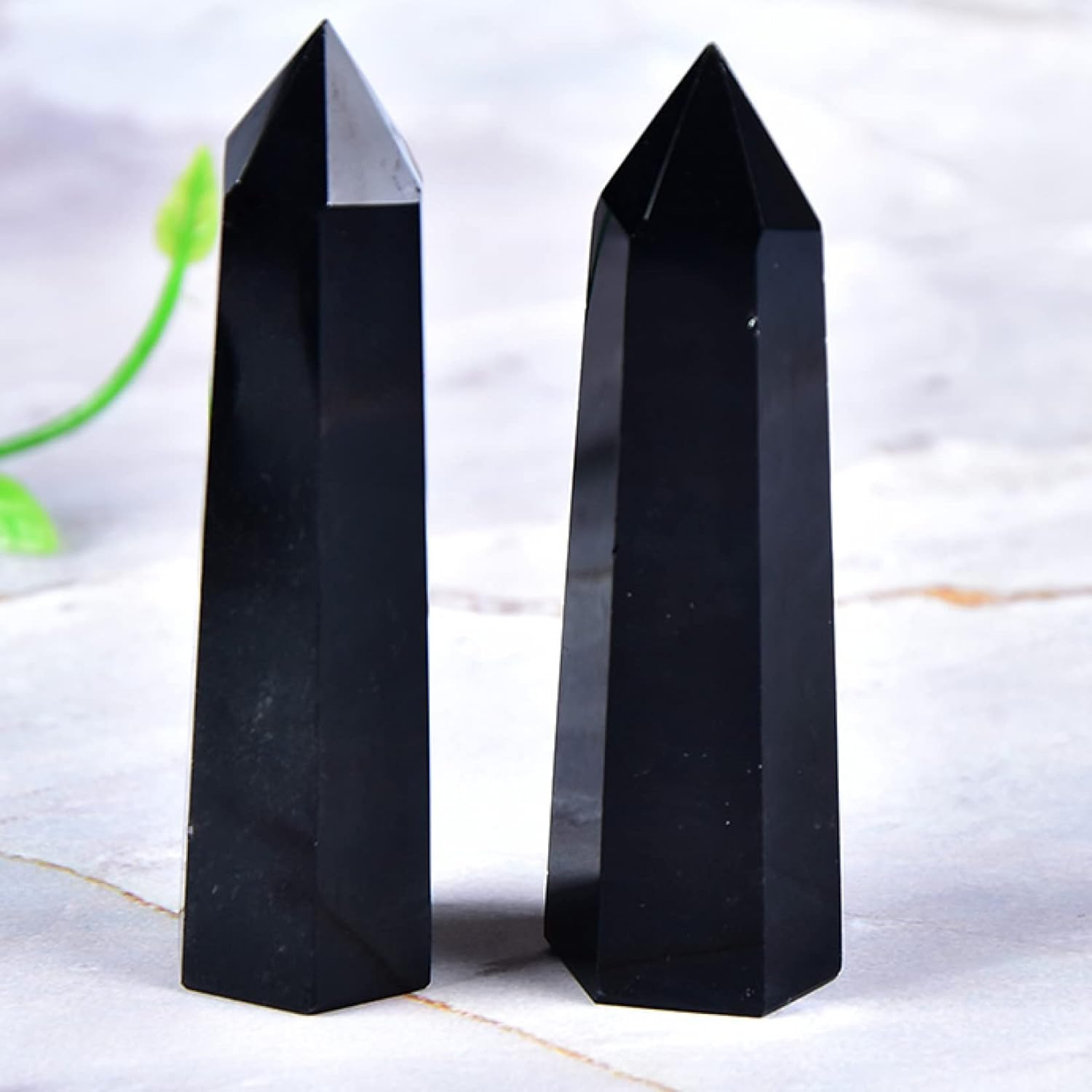 天然水晶の原石 天然水晶ラフ 1 PC 天然岩黒曜石六角柱クリスタルポイント杖飾り家の装飾 DIY ギフト装飾 (Color : O