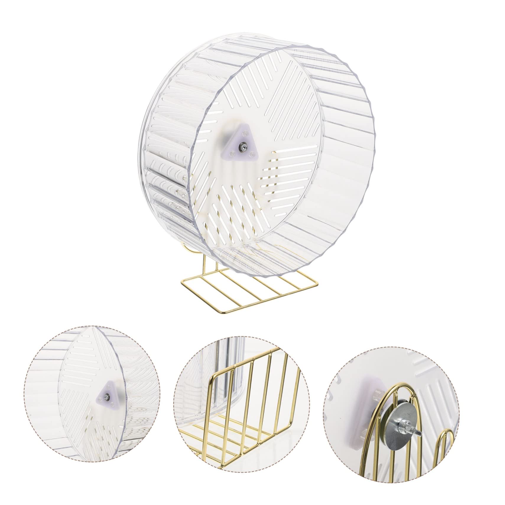 Roue Exercice pour Hamster Support Silencieux Jouet D'entraînement pour Petits Animaux Couleur Aléatoire
