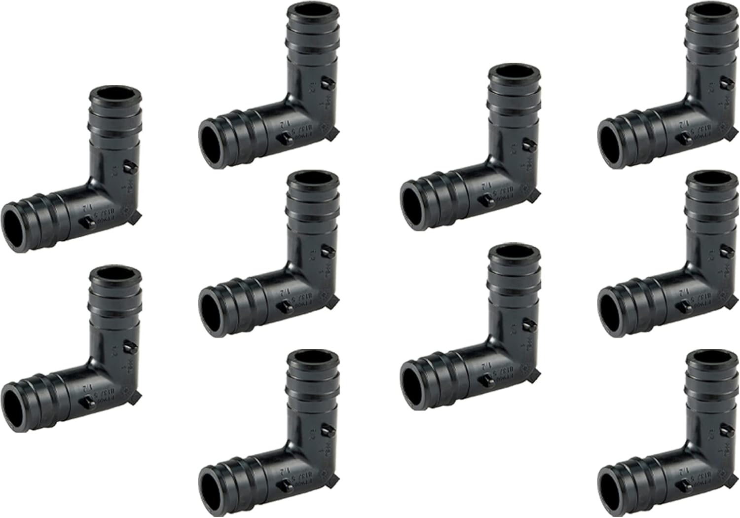 10-Pack EFIELD Poly Pex-A 1/2 Inch x 1/2 Inch 90 Degree Elbow Expansion Fittings For Pex A Tubing/Pipe Only