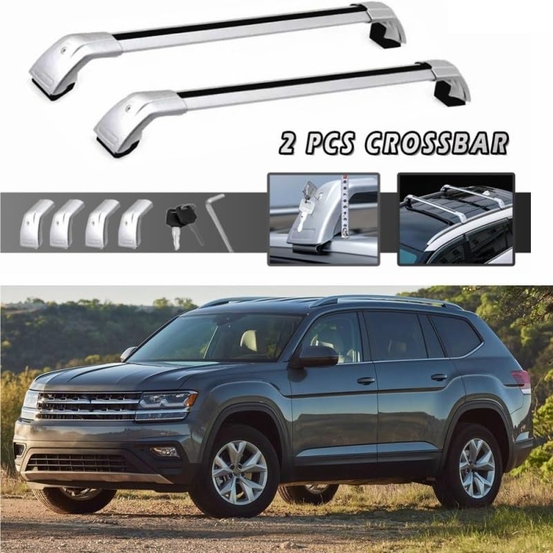 Portabicicletas techo Volkswagen Atlas barras transversales de carga rack de bici 2018-2024 2